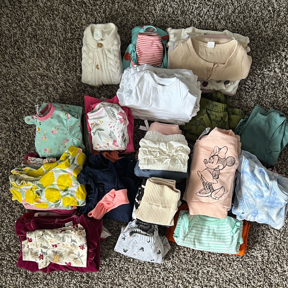 Baby Girl Lot 0-12 months clothing